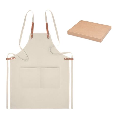 Organic cotton apron 340 gr/m² beige | No Branding | not available | not available | not available