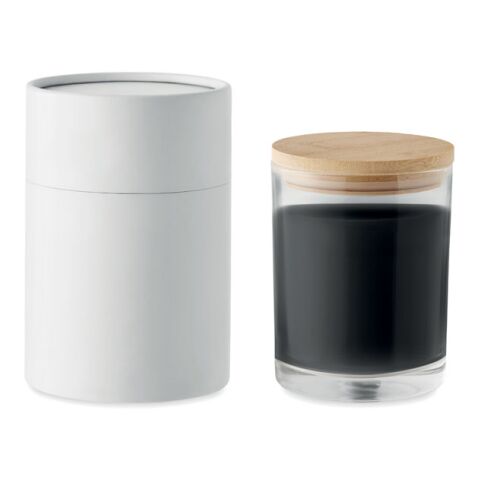 Vanilla fragranced 8 cm diameter candle black | No Branding | not available | not available | not available