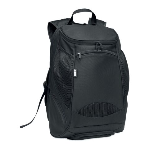 600D RPET sports rucksack black | No Branding | not available | not available | not available