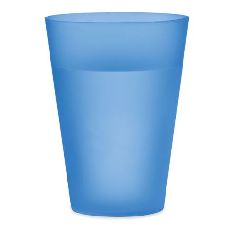 Reusable event cup 300ml transparent/blue | No Branding | not available | not available