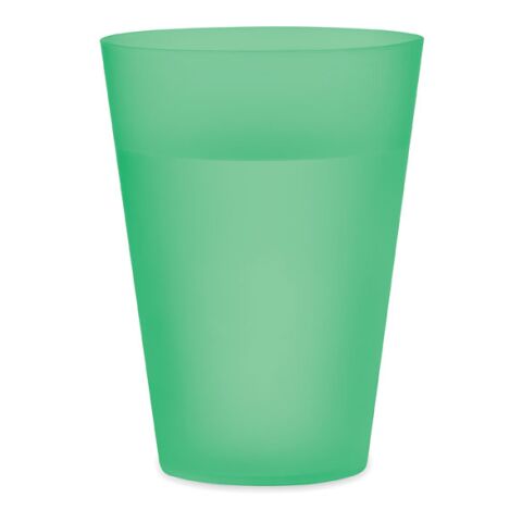 Reusable event cup 300ml transparent/green | No Branding | not available | not available
