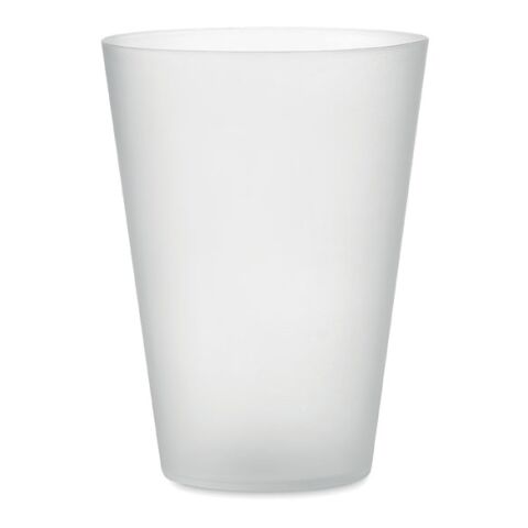 Reusable event cup 300ml transparent/white | No Branding | not available | not available