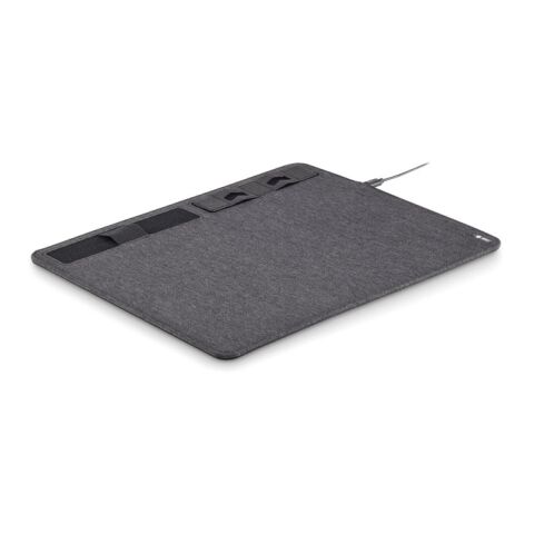 RPET mouse mat charger 15W grey | No Branding | not available | not available