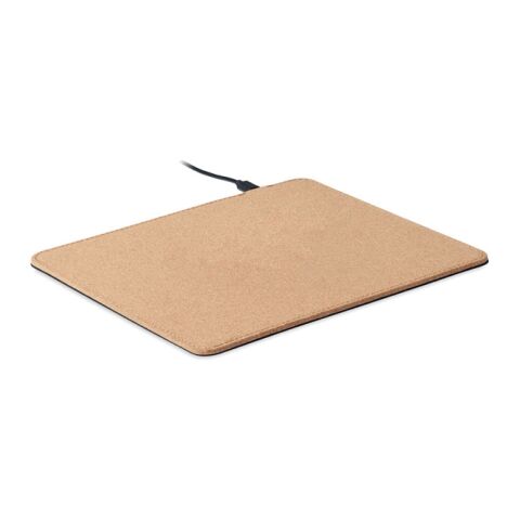 Cork mouse pad charger 15W beige | No Branding | not available | not available