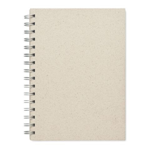 A5 grass spiral notebook beige | No Branding | not available | not available | not available