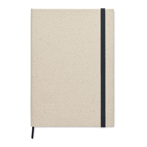 A5 grass notebook with elastic strap beige | No Branding | not available | not available | not available