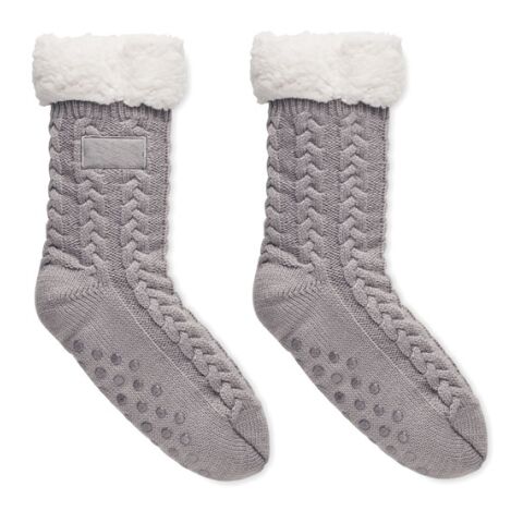 Pair of slipper sock M grey | No Branding | not available | not available | not available
