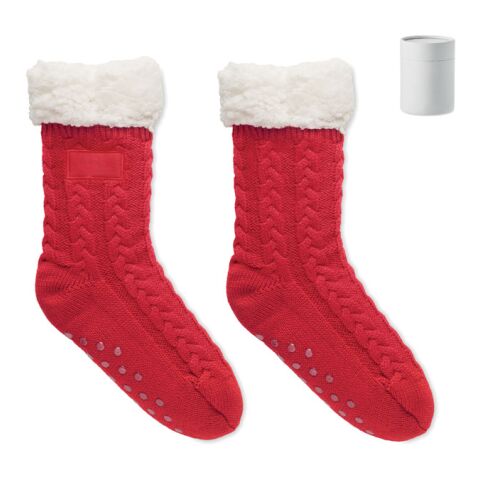 Pair of slipper sock L red | No Branding | not available | not available | not available