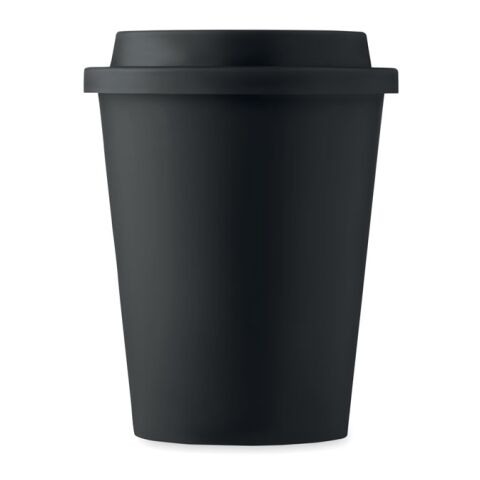 Double wall tumbler PP 300 ml black | No Branding | not available | not available