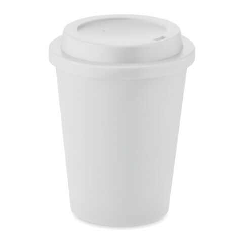 Double wall tumbler PP 300 ml white | No Branding | not available | not available