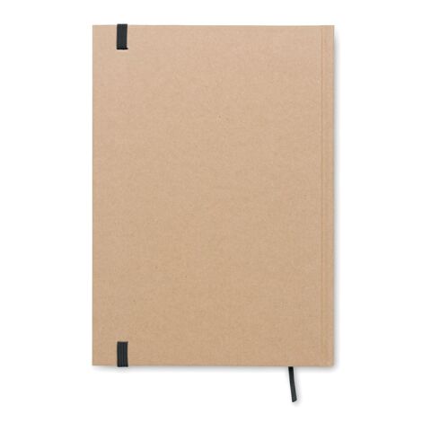 A5 recycled page notebook with ribbon page-marker black | No Branding | not available | not available