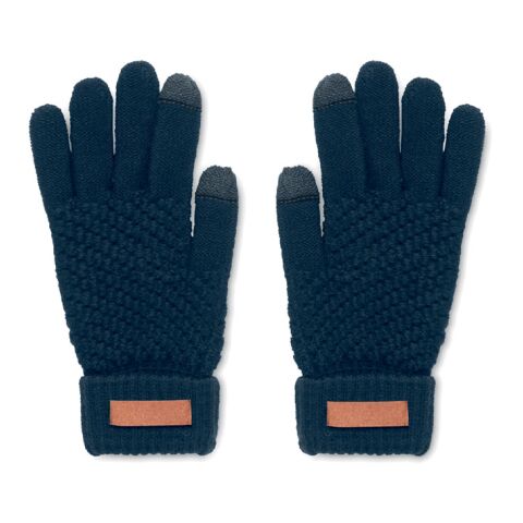 Rpet tactile gloves navy blue | No Branding | not available | not available | not available