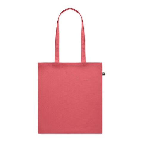 Recycled cotton shopping bag 140 gr/m² red | No Branding | not available | not available | not available