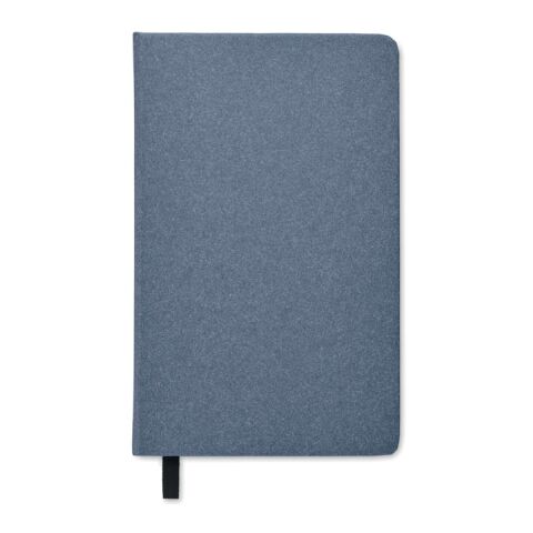 A5 recycled page notebook with cotton page-marker blue | No Branding | not available | not available | not available