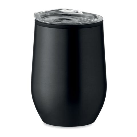 Double wall travel cup 350 ml black | No Branding | not available | not available | not available
