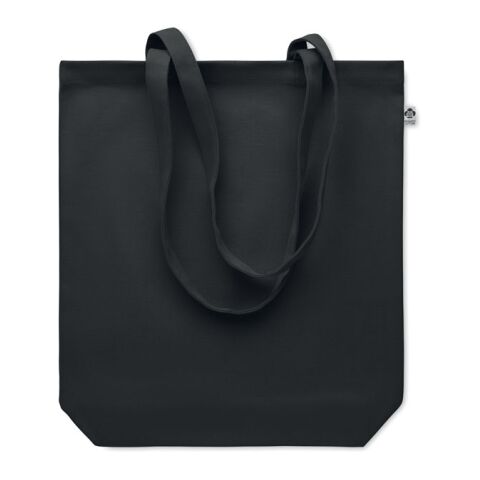 Canvas shopping bag with long handles 270 gr/m² black | No Branding | not available | not available | not available