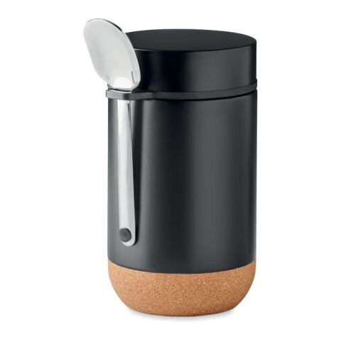 Double wall storage jar 400 ml black | No Branding | not available | not available | not available