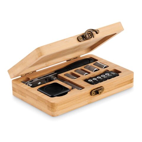 13 piece tool set in bamboo case wood | No Branding | not available | not available | not available
