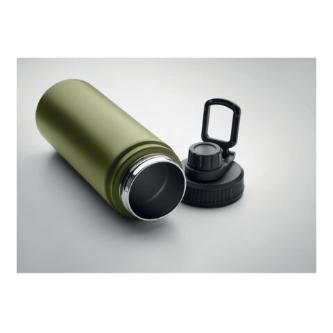 Double wall bottle with sip cap 500 ml Dark green | No Branding | not available | not available | not available