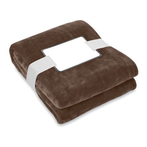 RPET fleece blanket 280 gr/m² Chocolate | No Branding | not available | not available | not available