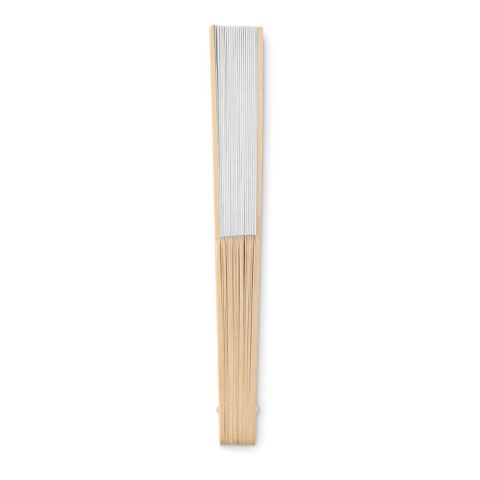 Manual hand fan in bamboo white | No Branding | not available | not available