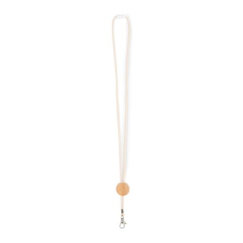 Cotton Lanyard with metal hook beige | No Branding | not available | not available | not available