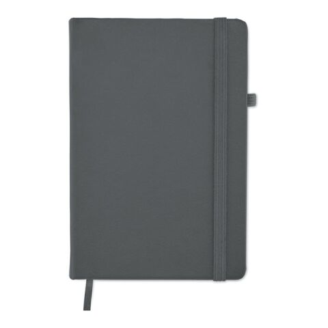 Recycled PU A5 lined notebook grey | No Branding | not available | not available | not available