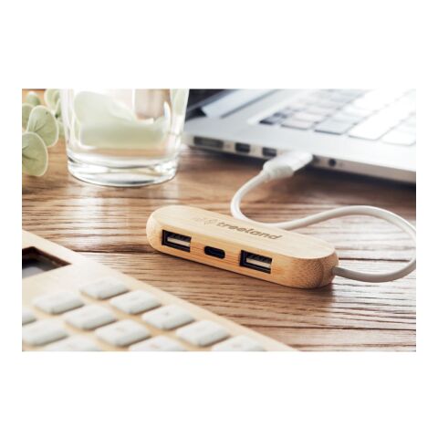 3 port USB hub with dual input wood | No Branding | not available | not available | not available