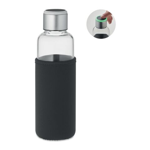 Glass bottle with sensor reminder black | No Branding | not available | not available | not available