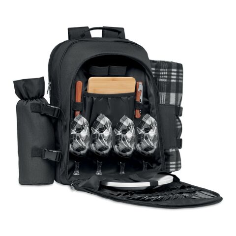 4 person Picnic backpack black | No Branding | not available | not available | not available