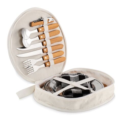 Picnic 2 person set in pouch beige | No Branding | not available | not available | not available