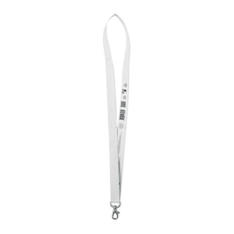 Seed paper lanyard with hook white | No Branding | not available | not available | not available