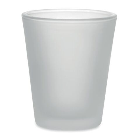 Sublimation shot glass 44ml transparent/white | No Branding | not available | not available