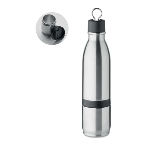 2 in 1 double wall bottle 500ml matt silver | No Branding | not available | not available | not available