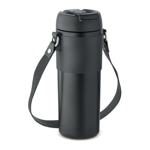 Double wall tumbler 700 ml black | No Branding | not available | not available | not available