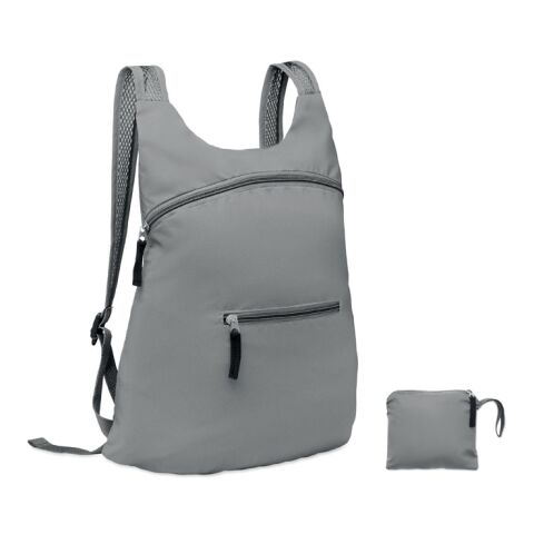 Foldable reflective sports bag matt silver | No Branding | not available | not available