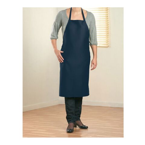 Kitchen apron in cotton navy blue | No Branding | not available | not available | not available