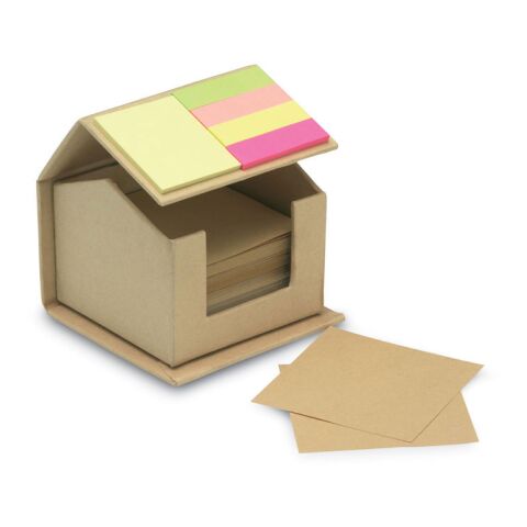 Memo/sticky notes pad recycled beige | No Branding | not available | not available | not available