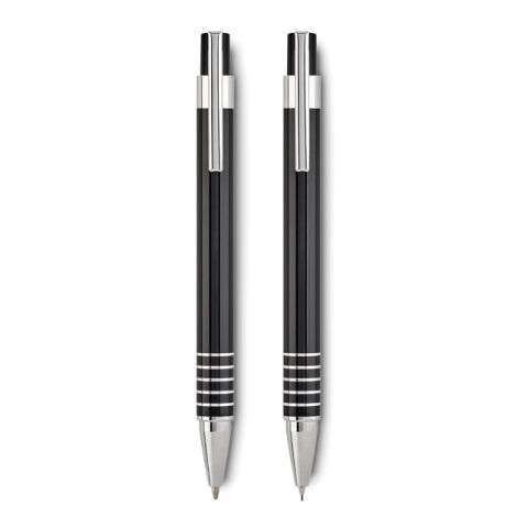 Ball pen set in metal box black | No Branding | not available | not available