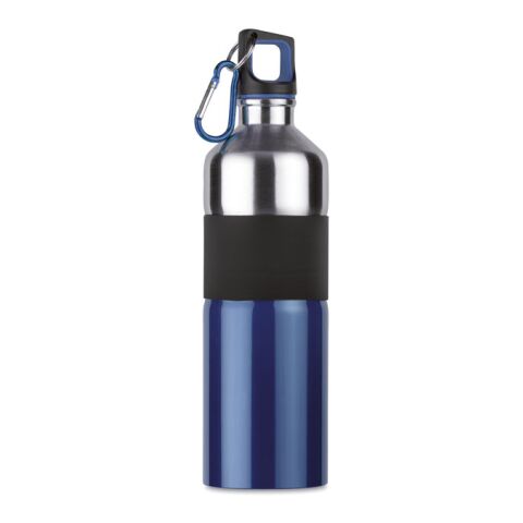 Aluminium bottle 750 ml with rubber grip blue