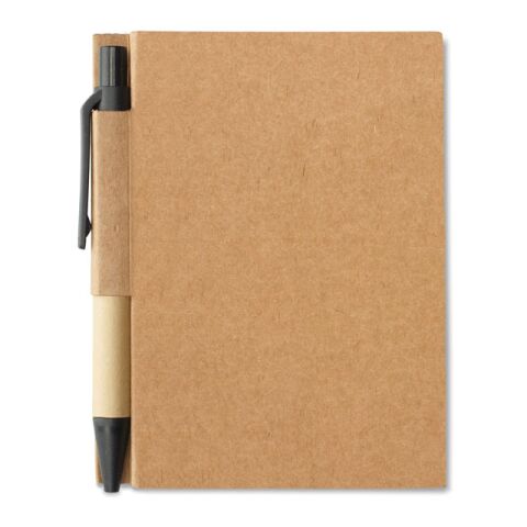 Recycled 80 sheets notebook with pen black | No Branding | not available | not available