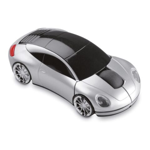 Wireless mouse in car shape matt silver | No Branding | not available | not available