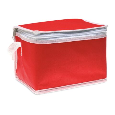 Nonwoven 6 can cooler bag red | No Branding | not available | not available | not available
