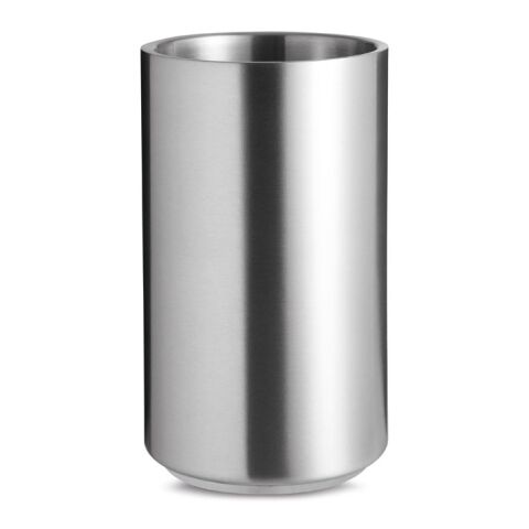Stainless steel bottle cooler matt silver | No Branding | not available | not available | not available