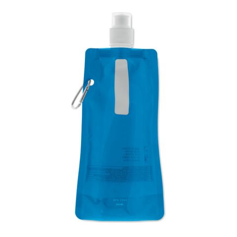 Foldable water bottle transparent/blue | No Branding | not available | not available
