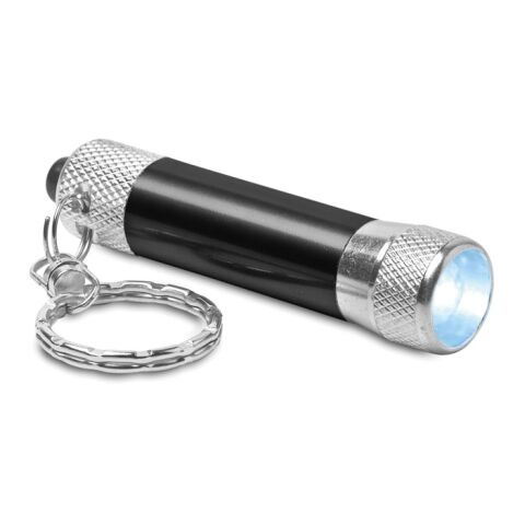 Aluminium torch with key ring black | No Branding | not available | not available