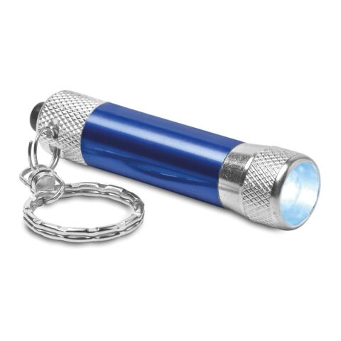 Aluminium torch with key ring blue | No Branding | not available | not available