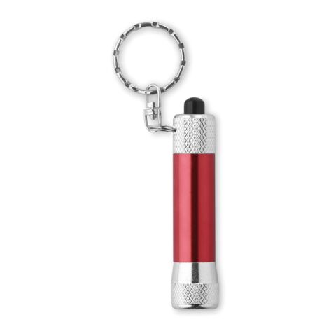 Aluminium torch with key ring red | No Branding | not available | not available