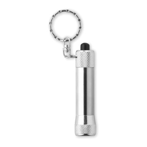 Aluminium torch with key ring silver | No Branding | not available | not available