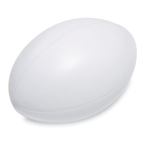 Anti-stress PU rugby ball white | No Branding | not available | not available